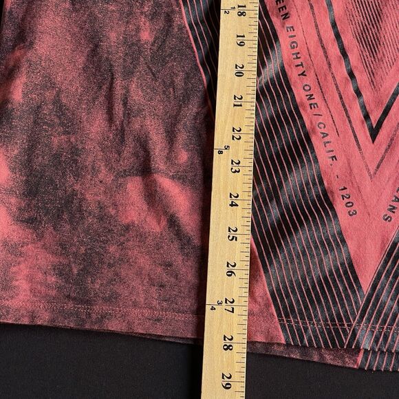 Guess Los Angeles‎ Shirt Mens 2X XXL Red Cotton Short Sleeve Double Sided Y2K - Picture 12 of 12